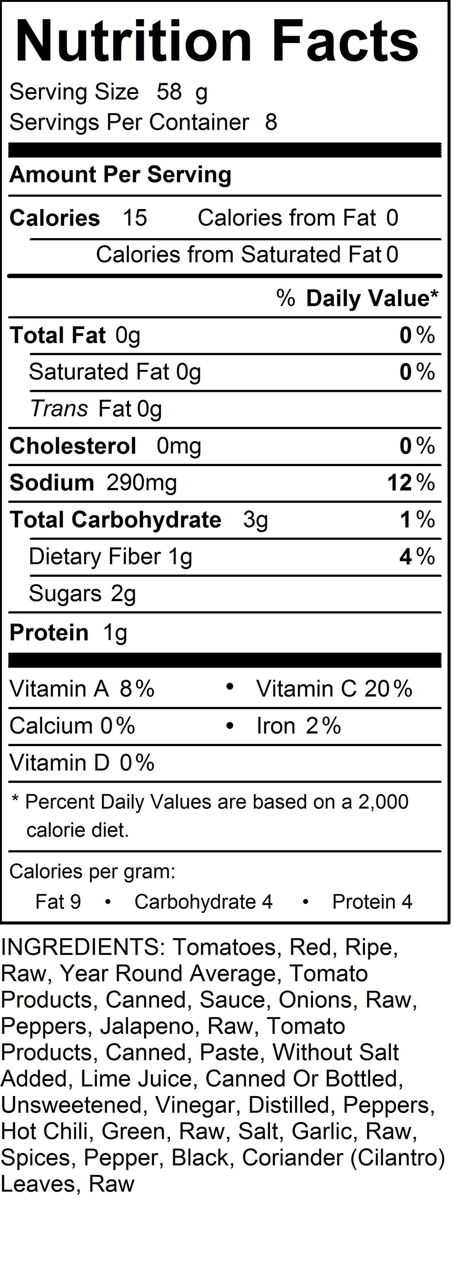 Award winning Cilantro Lime Salsa salsa